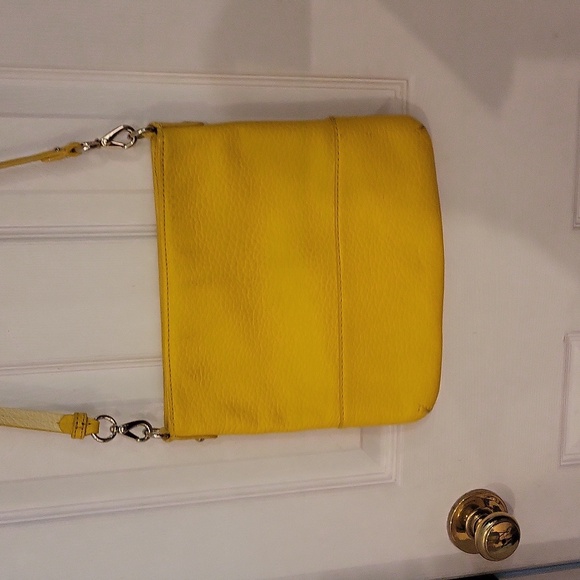 Kate Spade Yellow Pebble Leather Crossbody Bag - Picture 4 of 9